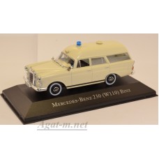 7495001-АТЛ MERCEDES-BENZ 230 (W110) BINZ Ambulance (медицинская помощь) 1967 Beige
